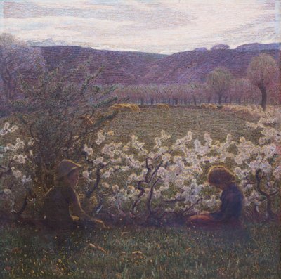 Kukkainen niitty tekijältä Giuseppe Pellizza da Volpedo