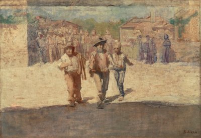 Nälkä-lähettiläät tekijältä Giuseppe Pellizza da Volpedo