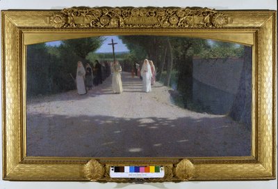 Kulkue. Giovanni Pellizza da Volpedon (1868-1907) maalaus tekijältä Giuseppe Pellizza da Volpedo