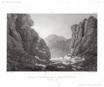Brentan ylitys tekijältä Giuseppe Pietro Bagetti