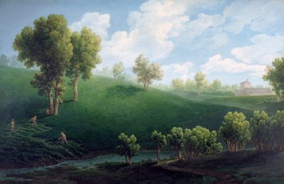 fantastinen maisema, Giuseppe Pietro Bagetti (1764-1831) tekijältä Giuseppe Pietro Bagetti