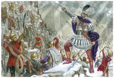 Aleksanteri Suuri Rautaportilla (Keski-Aasia) tekijältä Giuseppe Rava