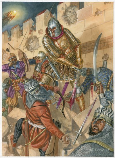 Konstantinus XI Palaiologoksen kuolema ja Konstantinopolin kukistuminen tekijältä Giuseppe Rava