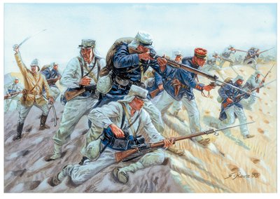 Marche ou creve Soldiers de la Legion etrangere francaise - Ranskan muukalaislegioona: "Kuvitus: Giuseppe Rava. tekijältä Giuseppe Rava