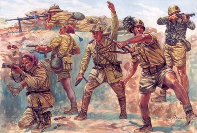 Toinen maailmansota: Italian bersaglieri Libyassa Italian miehityksen aikana vuosina 1934-1943 - WWII: Italian bersaglieri Italian miehityksen aikana Libyassa tekijältä Giuseppe Rava