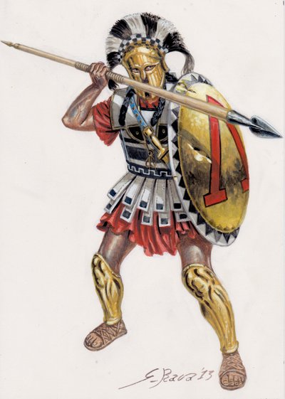 Spartan hopliitti tekijältä Giuseppe Rava