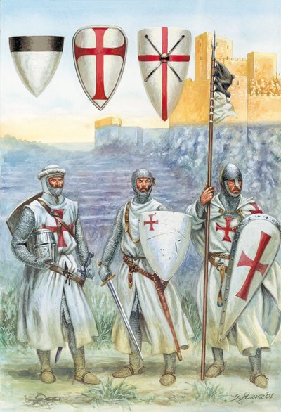 Temppeliherrat Ritarit (Kuvitus) tekijältä Giuseppe Rava
