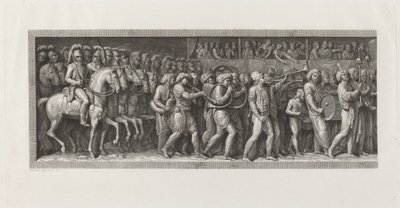 Ranskalaisten sisääntulo Milanoon, 15. toukokuuta 1796 tekijältä Giuseppe Rosaspina, after Andrea Appiani