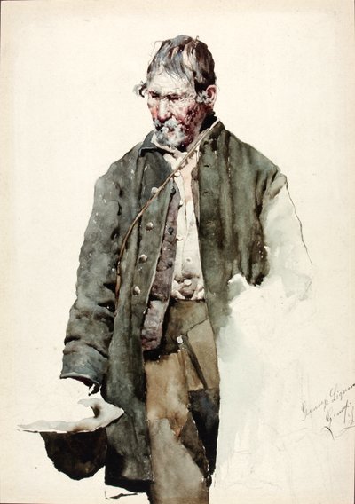 Tutkimus vanhasta miehestä, 1800-luvun loppu - 1900-luvun alku. tekijältä Giuseppe Signorini