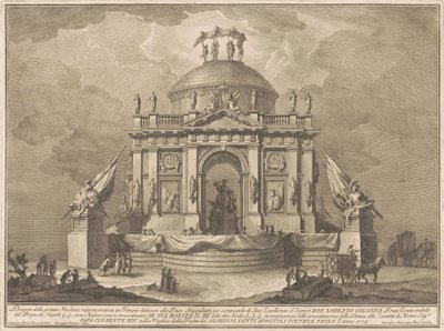 Prima Macchina Kiinalle 1773: Rauhan temppeli, 1773. tekijältä Giuseppe Vasi