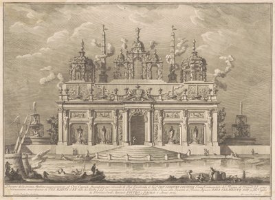 Chinean Prima Macchina vuodelta 1765: Hesperidien puutarha tekijältä Giuseppe Vasi, after Giuseppe Palazzi, after Paolo Posi