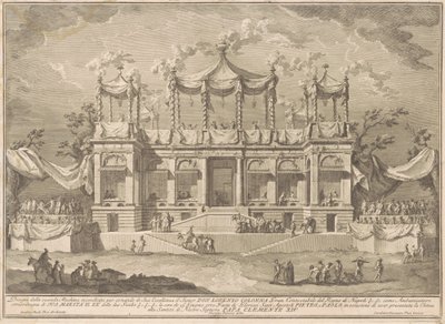 Seconda Macchina Kiinalle vuodelta 1770: Fish Market Portico tekijältä Giuseppe Vasi, after Giuseppe Palazzi, after Paolo Posi