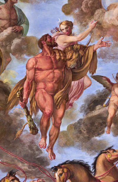 Yksityiskohta Artemista, Apotheosis of Hercules tekijältä Giuseppe Velasco