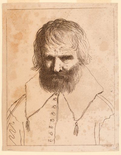 Miehen pää tekijältä Giuseppe Zocchi