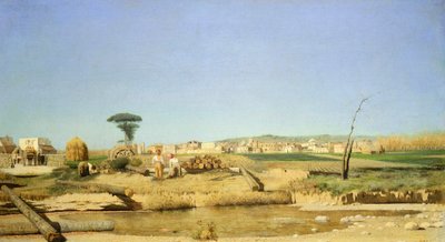 Maalaistalo lähellä Napolia tekijältä Giuseppe or Joseph de Nittis