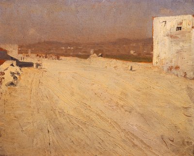 Maisema auringossa tekijältä Giuseppe or Joseph de Nittis