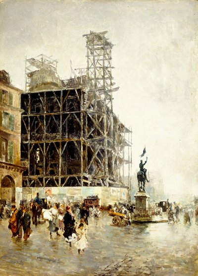 Pyramidien aukio, tekijältä Giuseppe or Joseph de Nittis
