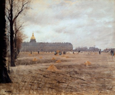Place des Invalides tekijältä Giuseppe or Joseph de Nittis