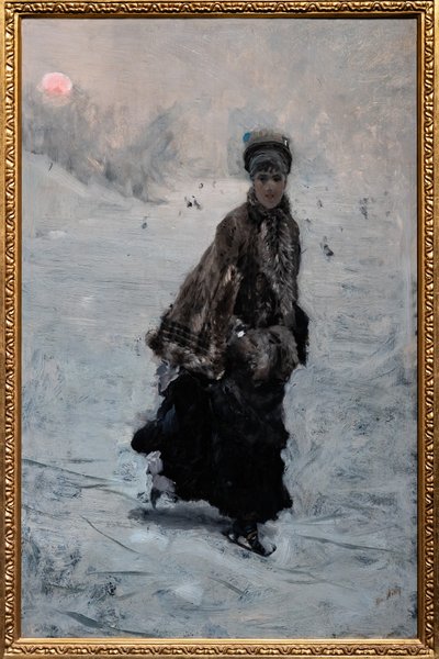 Luistelija tekijältä Giuseppe or Joseph de Nittis