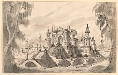 Lavastus, Citadel on a River tekijältä Giuseppino Galliari