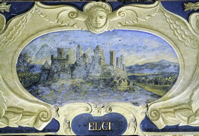 Elci, sarjasta Cartouches, jotka kuvaavat kuvia Conte Pannochieschi d