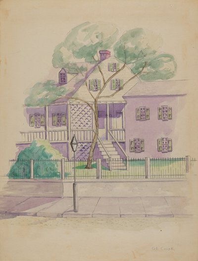 Vanha hollantilainen maalaistalo, n. 1936. tekijältä Gladys Cook