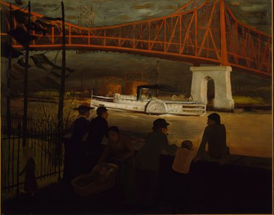 Queensboro Bridge, East River, n. 1910. tekijältä Glenn O Coleman