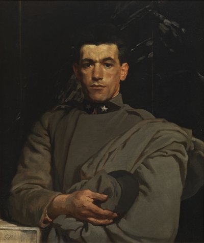 Italialainen sotilas nro 2, n. 1918 (öljy kankaalle) tekijältä Glyn Warren Philpot