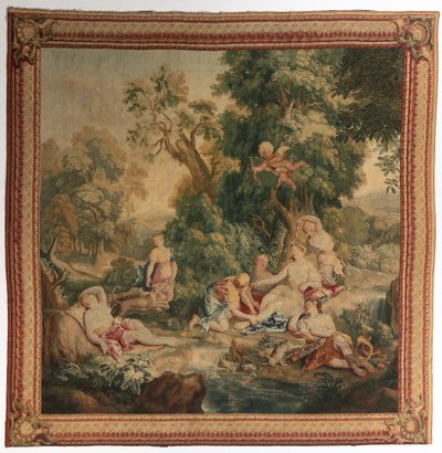 Dianan paluu takaa-ajoista Ovidiuksen metamorfoosien sarjasta, 1704-1731. tekijältä Gobelins