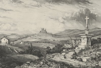 Larderolen linna, 1832. tekijältä Godefroy Engelmann