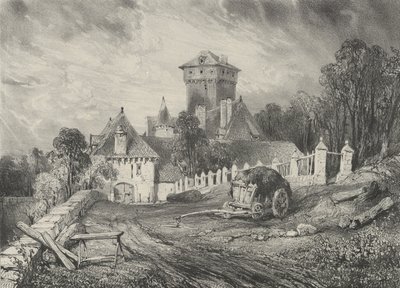 Pesteilin linna Polminhacissa, 1832. tekijältä Godefroy Engelmann