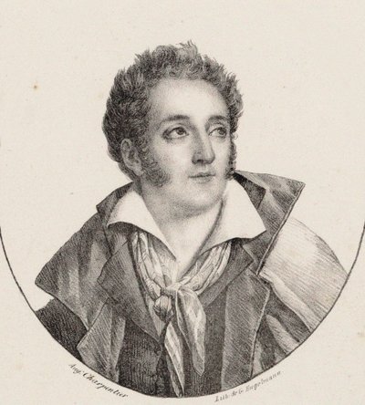 Muotokuva säveltäjä François Charles Mansuista 1785-1847. tekijältä Godefroy Engelmann