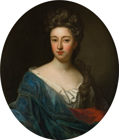 Lady Diana Fieldingin muotokuva (1659-1731), n. 1680-1731 (öljy kankaalle) tekijältä Godfrey (studio of) Kneller