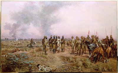 Atbaran taistelun jälkeen, 8. huhtikuuta 1898 (öljy kankaalle) tekijältä Godfrey Douglas Giles