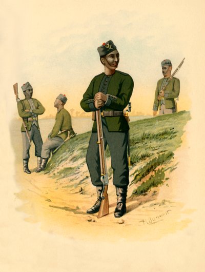 Kolmas Gorkhas, 1890. tekijältä Godfrey Douglas Giles