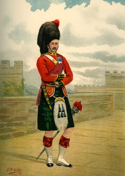 42. - The Black Watch Royal Highlanders, 1890. tekijältä Godfrey Douglas Giles