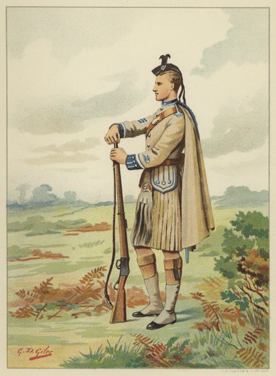 Lontoon Scottish Volunteers, 1. vapaaehtoispataljoonan kivääriprikaati, 7. Middlesex tekijältä Godfrey Douglas Giles