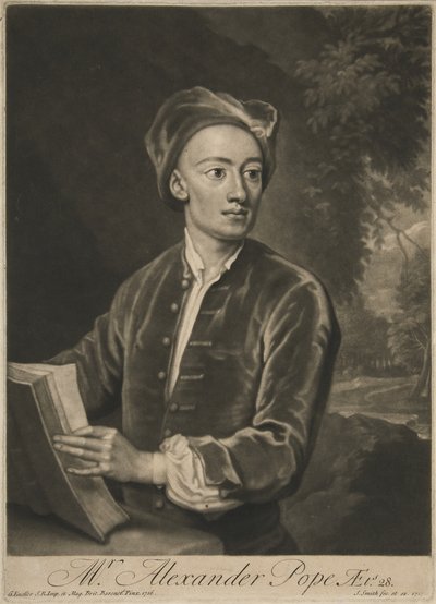 Akexander Pope, pub. 1716 tekijältä Godfrey Kneller