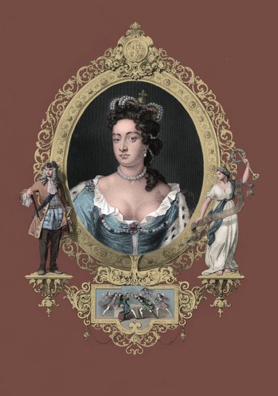 Anne Ison-Britannian kuningatar tekijältä Godfrey Kneller