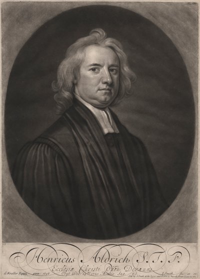Henricus Aldrich, kaiverrus John Smith (1652-1743), 1696 (mezzotint) tekijältä Godfrey Kneller