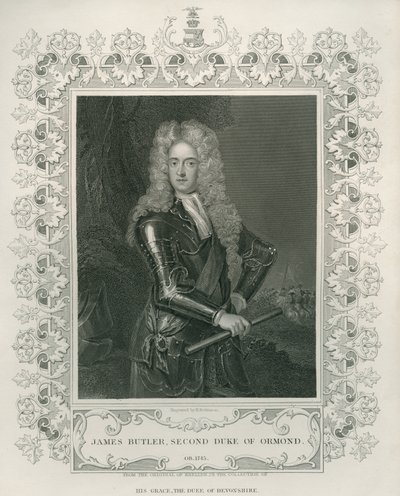 James Butler, Ormondin toinen herttua, Henry Robinsonin kaiverrus tekijältä Godfrey Kneller