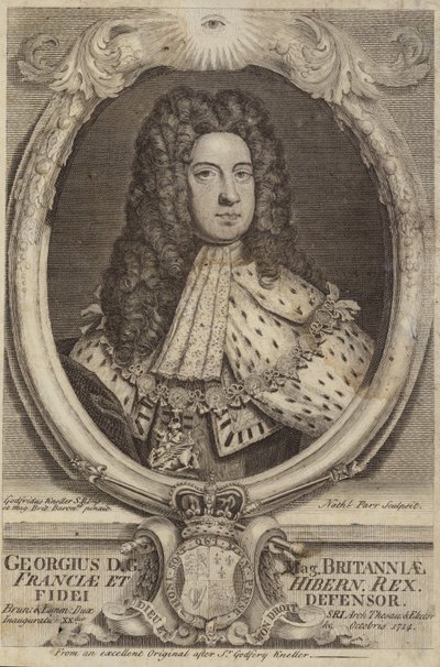 Ison-Britannian ja Irlannin kuningas George I tekijältä Godfrey Kneller