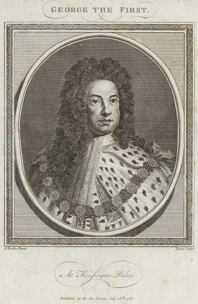 Ison-Britannian ja Irlannin kuningas George I tekijältä Godfrey Kneller
