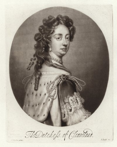 Clevelandin herttuattaren Barbara Palmerin muotokuva tekijältä Godfrey Kneller