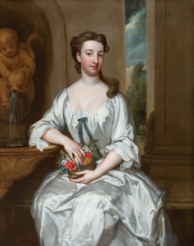 Somersetin herttuattaren Frances Thynnen muotokuva (öljy kankaalle) tekijältä Godfrey Kneller