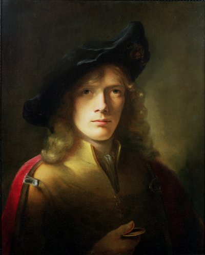 Nuoren miehen muotokuva, jolla on mitali tekijältä Godfrey Kneller