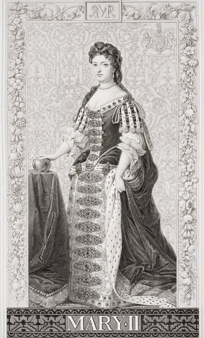 Queen Mary II (1662-94) Englannin ja Skotlannin historian kuvituksista, osa II tekijältä Godfrey Kneller