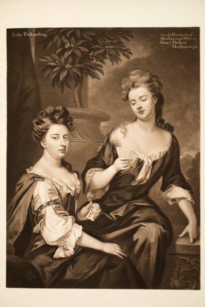 Sarah, Marlboroughin herttuatar ja Lady Fitzharding, pubi. 1902 (kollotyyppi) tekijältä Godfrey Kneller