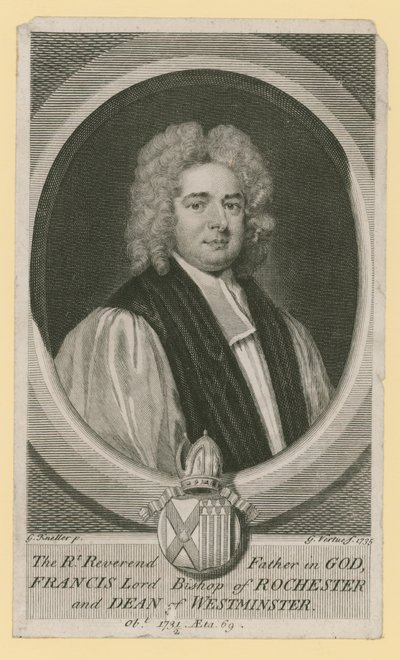 Oikea Reverend Isä Jumalassa, Francis Lord Rochesterin piispa ja Westminsterin dekaani tekijältä Godfrey Kneller