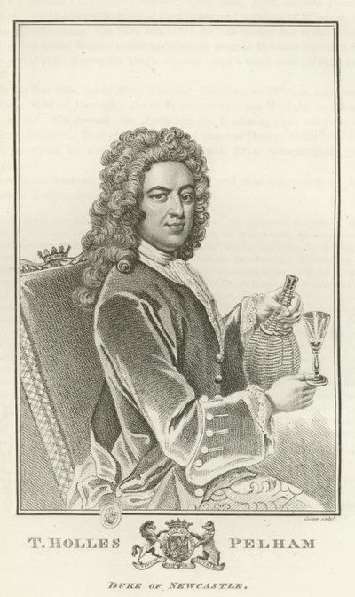 Thomas Holles Pelham, Newcastlen herttua tekijältä Godfrey Kneller